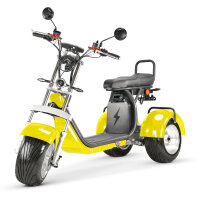 COCO TRIKE 4KW 45km/h mit Straßenzulassung EEC (2x2KW) Gelb