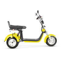 COCO TRIKE 4KW 45km/h mit Straßenzulassung EEC (2x2KW) Gelb
