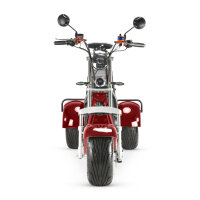 COCO TRIKE 4KW 45km/h mit Straßenzulassung EEC (2x2KW) Rot