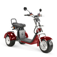 COCO TRIKE 4KW 45km/h mit Straßenzulassung EEC (2x2KW) Rot