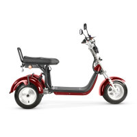 COCO TRIKE 4KW 45km/h mit Straßenzulassung EEC (2x2KW) Rot