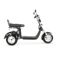 COCO TRIKE 4KW 45km/h mit Straßenzulassung EEC (2x2KW) Schwarz