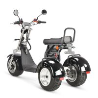 COCO TRIKE 4KW 45km/h mit Straßenzulassung EEC (2x2KW) Schwarz