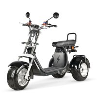 COCO TRIKE 4KW 45km/h mit Straßenzulassung EEC (2x2KW) Schwarz