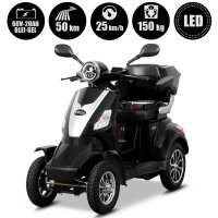 &quot;E-Quad 25&quot; V.2 60Volt 20AH Blei-Gel, Schwarz