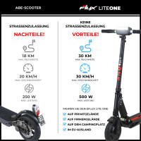 Lite One 8 Zoll 350 Watt Schwarz - Rot