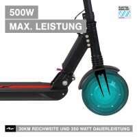 Lite One 8 Zoll 350 Watt Schwarz - Rot