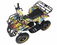 Torino 1000 Watt 36 Volt 6 Zoll Elektro-Miniquad Gelb