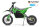 Serval Dirtbike 1200Watt 12/10 Zoll 48V 15AH Lithium Akku Grün