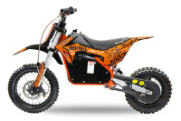 Serval Dirtbike 1200Watt 12/10 Zoll 48V 15AH Lithium Akku Blau