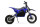 Serval Dirtbike 1200Watt 12/10 Zoll 48V 15AH Lithium Akku Blau