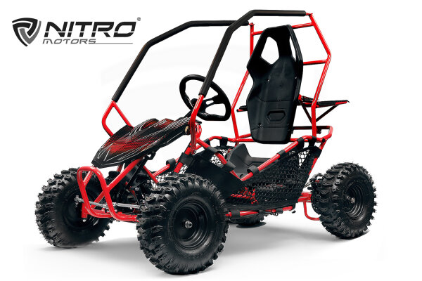 CROSSER Elektro Kinder Buggy 1000Watt 36Volt 6Zoll Offroad Rot
