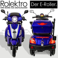 E-Trike 25 V.2 Blei-Gel, 25 km/h EEC Schwarz