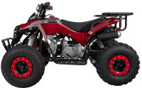 S-10 Kinder Quad ATV Semiautomatik + RG, 125cm³ Rot Metallic