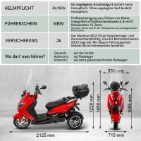 Maximus MX3-25, Lithium, 25 km/h EEC