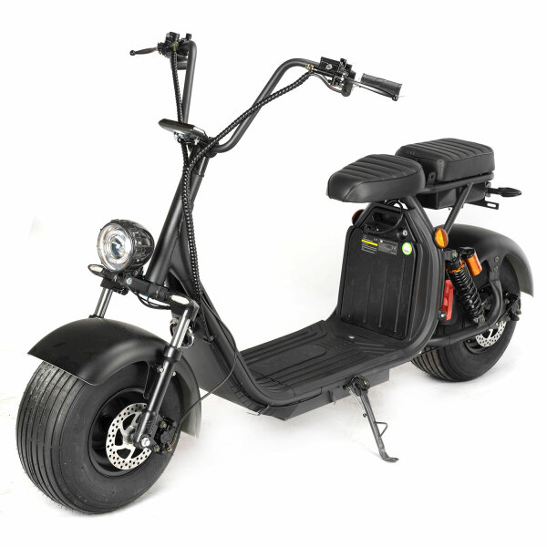 COCO II PLUS 2KW 60V EEC 45 km/h Schwarz-Litium Ionen 40AH